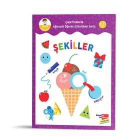Dikkat Atölyesi Çıkartmalarla Eğlenceli Öğretici Etkinlikler Serisi Şekiller