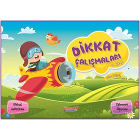 Dikkat Çalışmaları 2. Kitap + Kalem - Yumurcak Yayınları