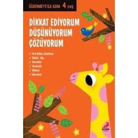 Dikkat Ediyorum Düşünüyorum Çözüyorum Öğrenmeye İlk Adım-Erdem Çocuk Yayınları