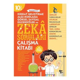 Dikkat Geliştirme, Algı-kodlama, Görsel Sayısal, Egzersizler Ve Zeka Soruları 10 - Kolektif