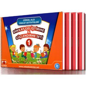 Dikkat Geliştirme ve Güçlendirme Seti 5+Yaş 4 Kitap - kollektif