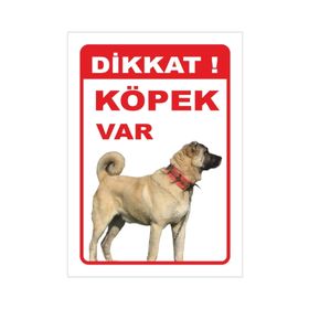 Dikkat Köpek Var 25x35 cm Levhası