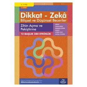 Dikkat ve Zeka Akademisi Yayınları - 8-9 Yaş Dikkat - Zeka Bilişsel ve Düşünsel Beceriler 4. Kitap - Zihin Açma ve Pekiştirme