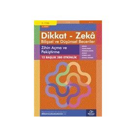 Dikkat ve Zeka Akademisi Yayınları - 8-9 Yaş Dikkat - Zeka Bilişsel ve Düşünsel Beceriler 4. Kitap - Zihin Açma ve Pekiştirme