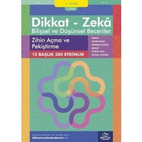 Dikkat ve Zeka Akademisi Yayınları - 9-10 Yaş Dikkat - Zeka Bilişsel ve Düşünsel Beceriler 5. Kitap - Zihin Açma ve Pekiştirme