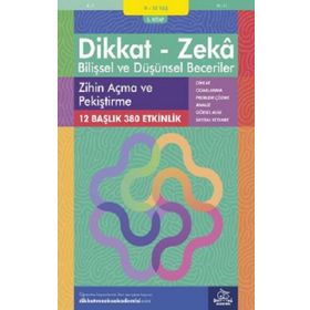 Dikkat ve Zeka Akademisi Yayınları - 9-10 Yaş Dikkat - Zeka Bilişsel ve Düşünsel Beceriler 5. Kitap - Zihin Açma ve Pekiştirme