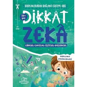 Dikkat Zeka 10 Yaş Görsel - Sayısal - İşitsel - Düşünsel - Kodlama Etkinlikleri - Kolektif