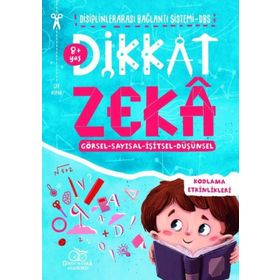 Dikkat Zeka 8 Yaş Görsel - Sayısal - İşitsel - Düşünsel - Kodlama Etkinlikleri - Kolektif
