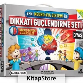 Dikkati Güçlendirme Seti 3 Yaş 3 Kitap Osman Abalı