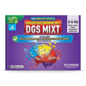 Dikkati Güçlendirme Seti Mixt 12-14 Yaş-Adeda Yayınları