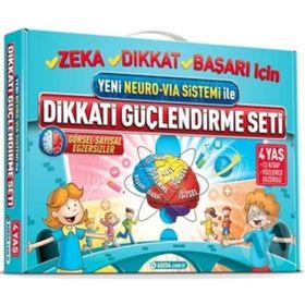 Dikkati Güçlendirme Seti Plus Materyalli - 4 Yaş Kutulu - Osman Abalı