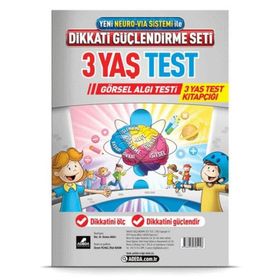 Dikkati Güçlendirme Seti Test (3 Yaş) Adeda Yayınları