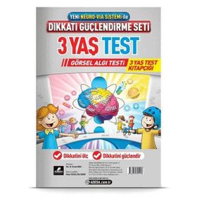 Dikkati Güçlendirme Seti Test (3 Yaş) Adeda Yayınları