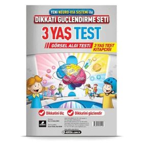 Dikkati Güçlendirme Seti Test (3 Yaş) Adeda Yayınları