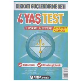 Dikkati Güçlendirme Seti Test (4 Yaş) Adeda Yayınları