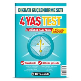 Dikkati Güçlendirme Seti Test (4 Yaş) Adeda Yayınları