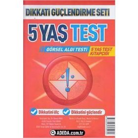 Dikkati Güçlendirme Seti Test (5 Yaş) - Adeda Yayınları