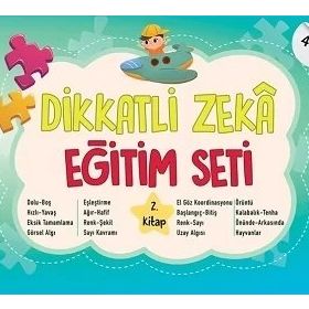 Dikkatli Zeka Eğitim Seti 4 Yaş 2. Kitap