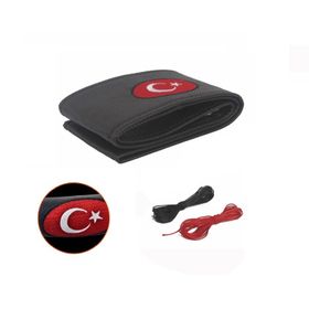 Dikmeli Deri Nakışlı Model Türk Bayrağı Direksiyon Kılıfı