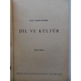 DIL VE KÜLTÜR - SUAT YAKUP BAYDUR (ISBN:979759899701)