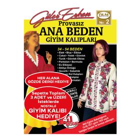 Dilem Yayın Evi Güler Erkan Provasız Ana Beden Giyim Kalıpları No: 2