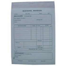 Dilman 2-50 3 Nüsha Otokopili Müstahsil Makbuzu
