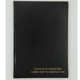 Dilman 5346 A4 150 Yaprak Ciltli Numaralı İş Sağlığı ve Güvenliği Tespit Öneri Defteri