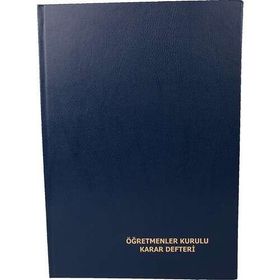 Dilman 96 Yaprak Öğretmen Kurul Karar Defteri