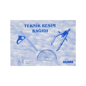 Dilman A4 Yan Teknik Resim Kağıdı