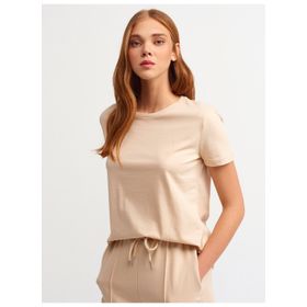 Dilvin 101A03471 Siyah Bisiklet Yaka Basic Kadın T-shirt
