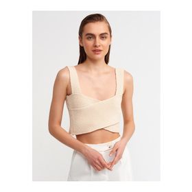 Dilvin 101A10211 Natural Askılı Triko Kadın Atlet