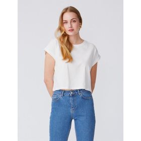 Dilvin 3431 Ekru T Kol T-Shirt