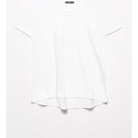 Dilvin 3471 Bisiklet Yaka Basic Beyaz Kadın T-Shirt
