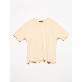 Dilvin 3683 Bej Basic T-shirt