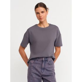 Dilvin 3683 Füme Basic T-shirt