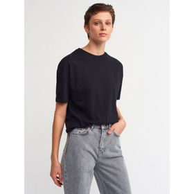 Dilvin 3683 Siyah Basic T-shirt
