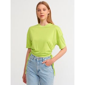 Dilvin 3790 Lime Yanı Bağcıklı Tshirt