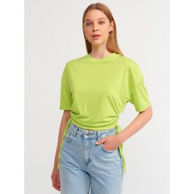 Dilvin 3790 Lime Yanı Bağcıklı Tshirt