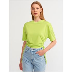Dilvin 3790 Lime Yanı Bağcıklı Tshirt