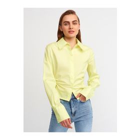 Dilvin 50148 101A50148 Pencere Detaylı Poplin Gömlek