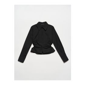 Dilvin 50148 101A50148 Pencere Detaylı Poplin Gömlek