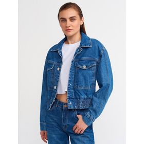 Dilvin 65306 Altı Lastikli Kot Mavi Mont
