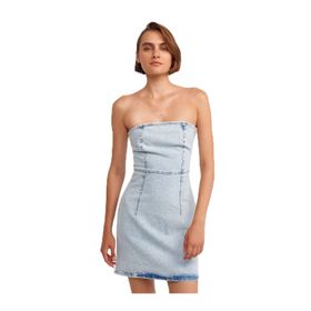 Dilvin 90527 Mavi Mini Kadın Elbise