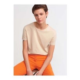 Dilvin Bisiklet Yaka Basic Tshirt