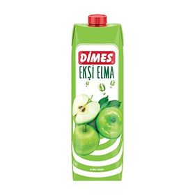 Dimes 1 lt Ekşi Elma Cam Şişe Meyve Suyu