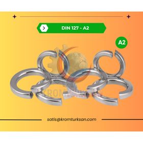 DIN 127 A2 M6 Paslanmaz Yaylı Rondela
