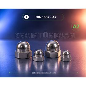 DIN 1587 A2 M5 Paslanmaz Kör Somun