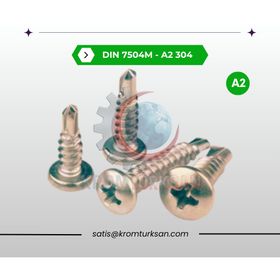 DIN 7504M A2 4.2x16 Paslanmaz YSB Matkap Uçlu Vida