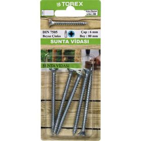 DIN 7505 6X80 mm Sunta Vidası