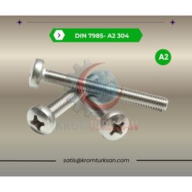DIN 7985 A2 M6x30 Paslanmaz Ysb Vida